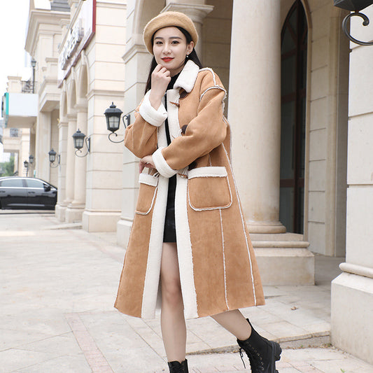 Women's Fashionable Lamb Fur Coat