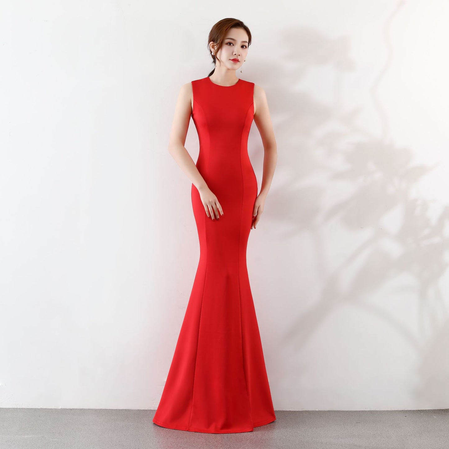 Toast Dress Bride Wedding Long Cocktail Elegant Fishtail Engagement Bridal Evening Dress Women