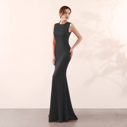 Toast Dress Bride Wedding Long Cocktail Elegant Fishtail Engagement Bridal Evening Dress Women