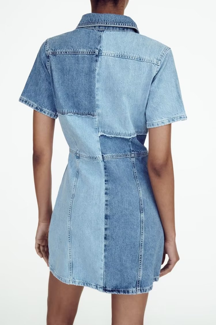 Vêtements d'été pour femmes, robe salopette en Denim rétro, amincissante, taille haute, Design