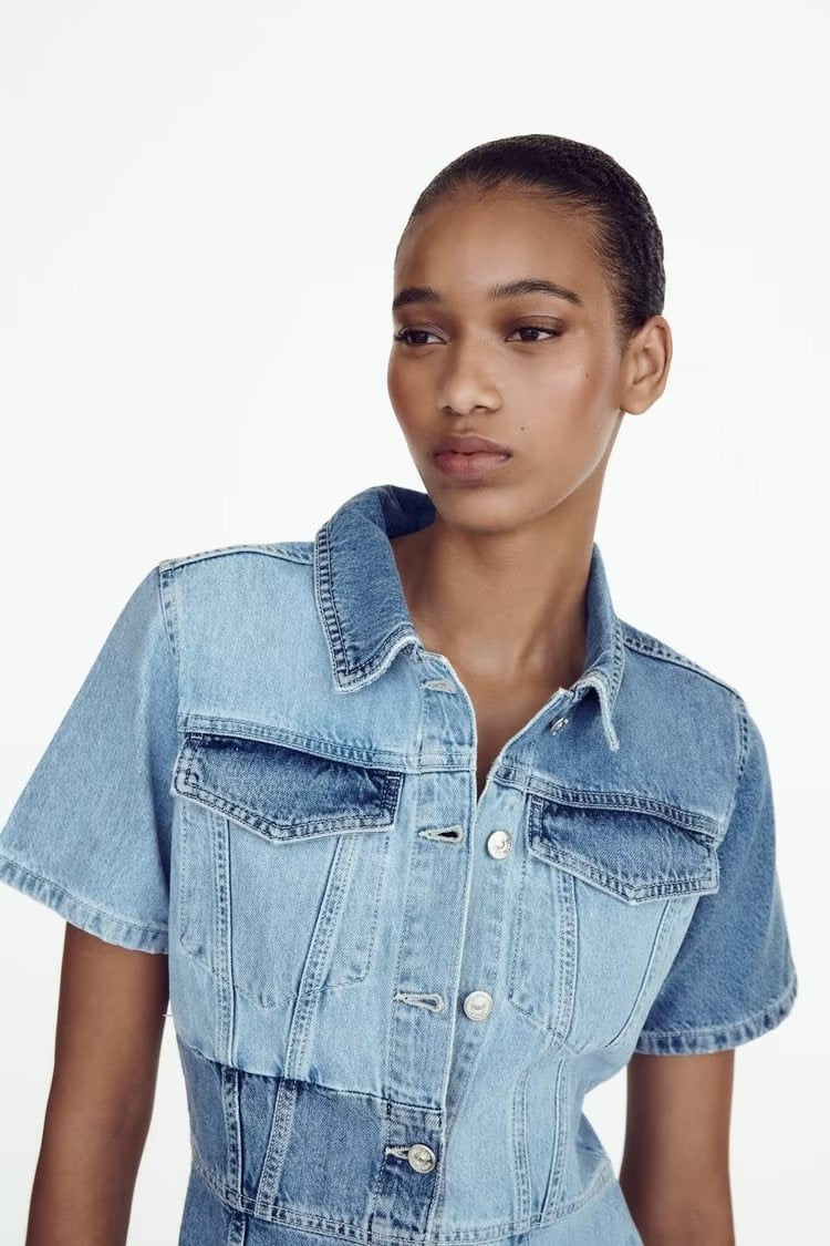 Vêtements d'été pour femmes, robe salopette en Denim rétro, amincissante, taille haute, Design