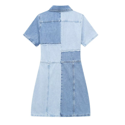 Vêtements d'été pour femmes, robe salopette en Denim rétro, amincissante, taille haute, Design