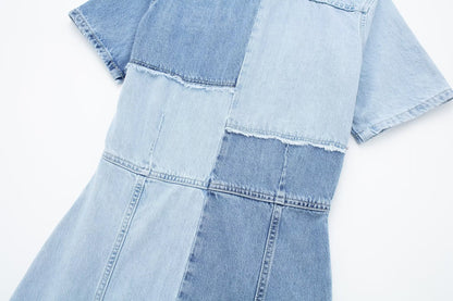 Vêtements d'été pour femmes, robe salopette en Denim rétro, amincissante, taille haute, Design