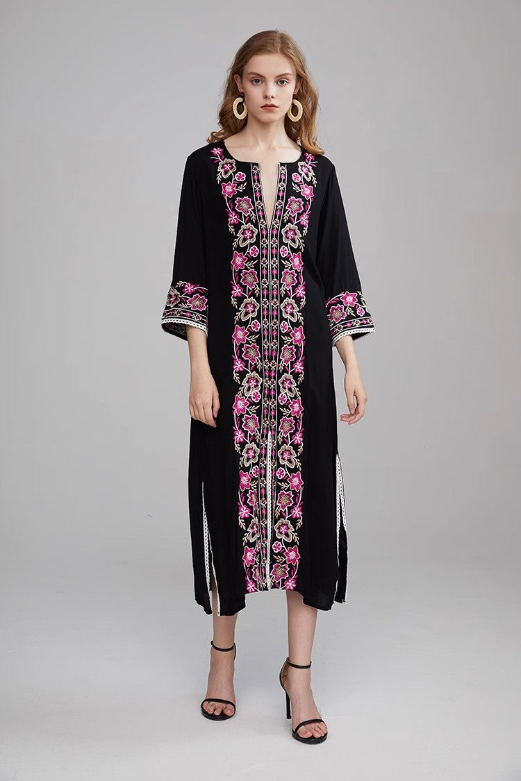 Women Heavy Embroidered Long Dress