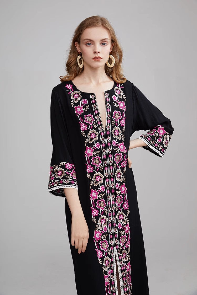 Women Heavy Embroidered Long Dress