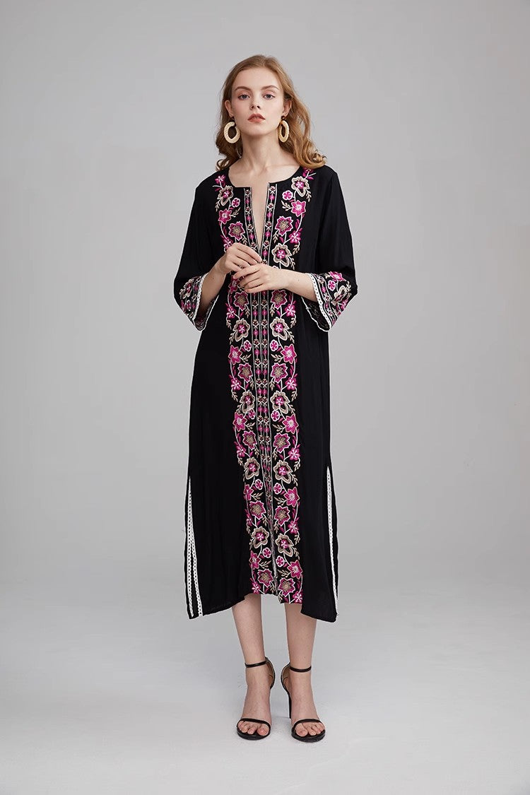 Women Heavy Embroidered Long Dress