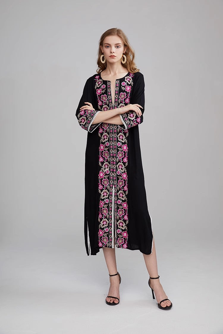 Women Heavy Embroidered Long Dress