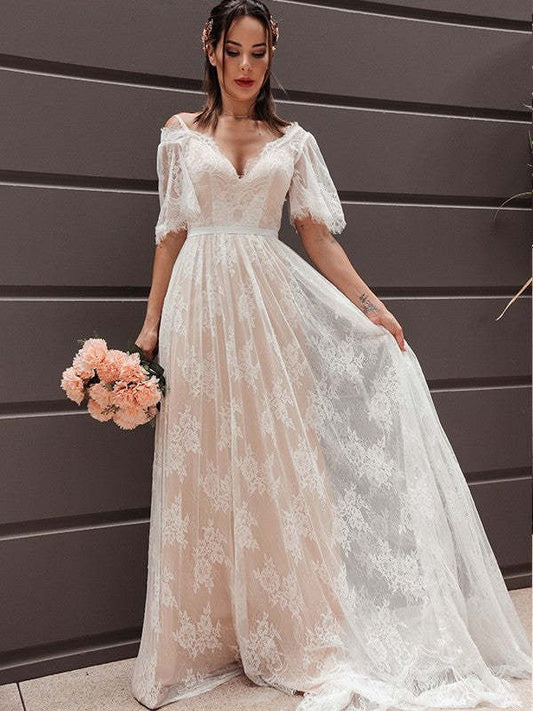 White Lace Dress Wedding Dress Bridesmaid Dress