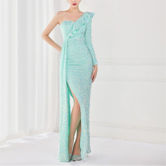 Robe de soirée longue et sexy pour femme, tenue de soirée, de fête, de rêve, de fête ...