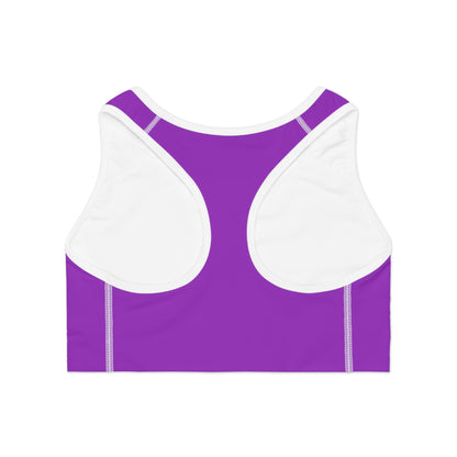 Pruple - Glam Wave Sports Bra