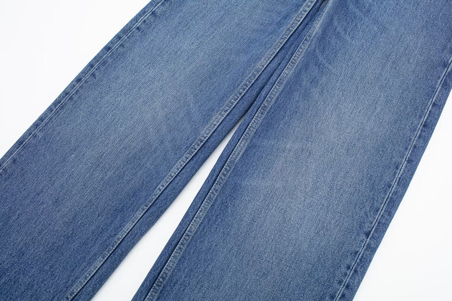 Taille haute minceur pantalon à jambe droite étroite jean à jambes larges ample femmes décontracté tout assorti pantalon à jambe droite