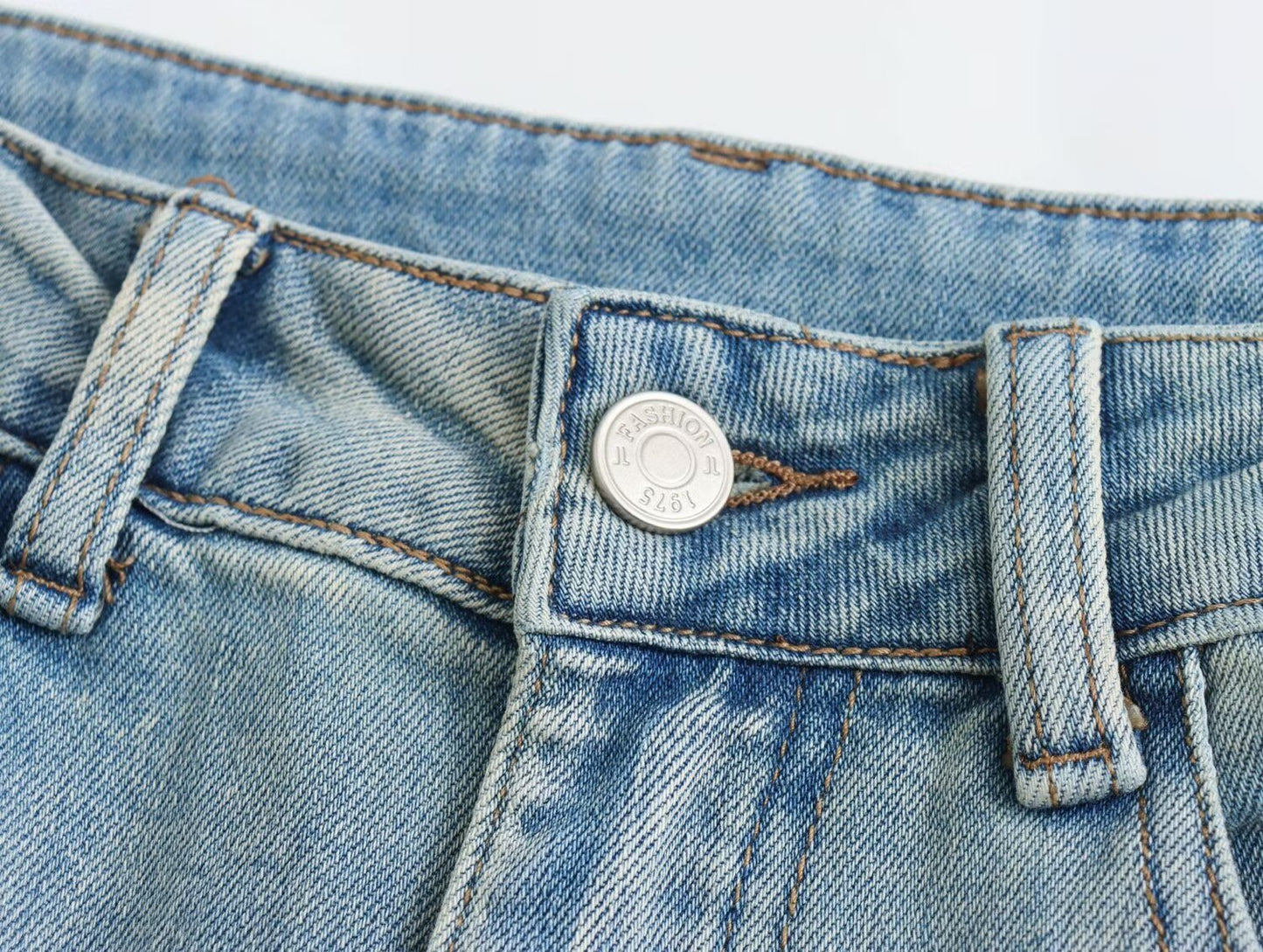 Jean droit rétro pour femmes, taille haute, Design de poche, vadrouille rétro, jambes larges, pantalon Long