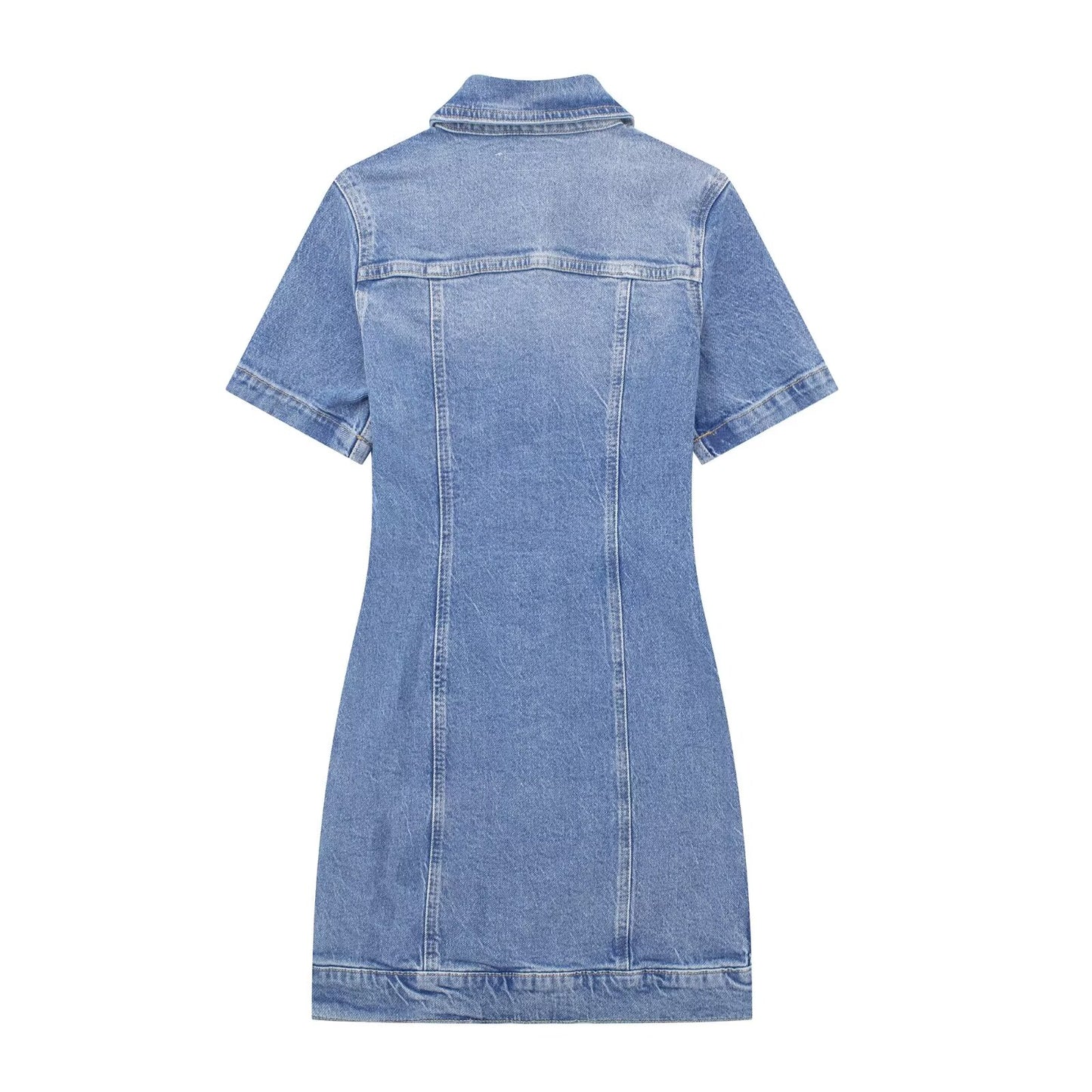 Mini robe en jean slim pour femmes, vêtements de printemps