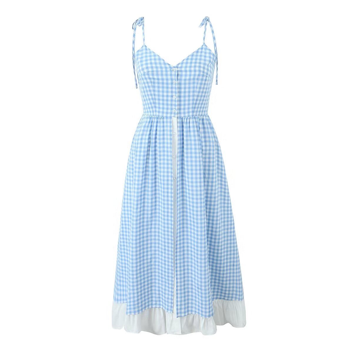 Robe d'été à col en V pour femmes, tenue de vacances féerique française, Maxi, robe de plage