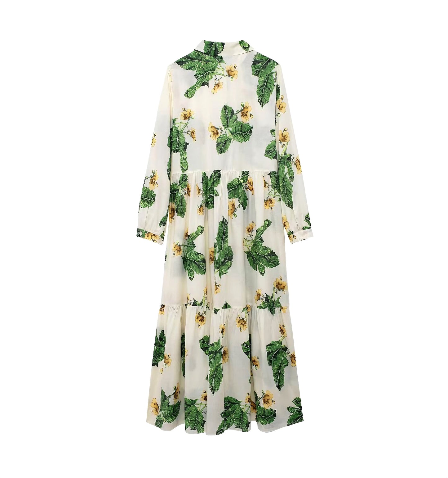 Robe d'été à manches longues pour femmes, vêtements simples, imprimé Floral