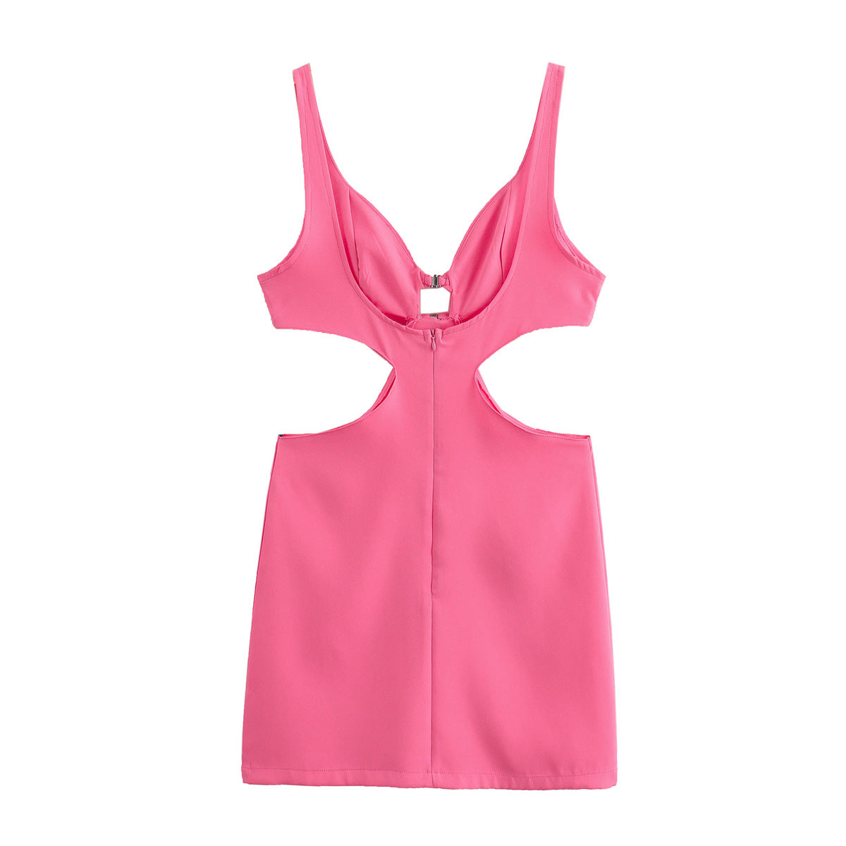 Robe Camisole ample et Sexy pour femmes, couleur unie, boucle ajourée, découpe