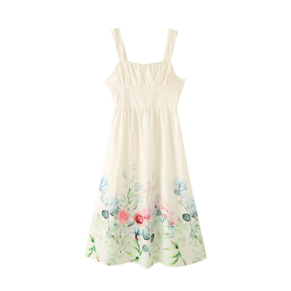 Women Clothing Summer Positioning Printing Dress