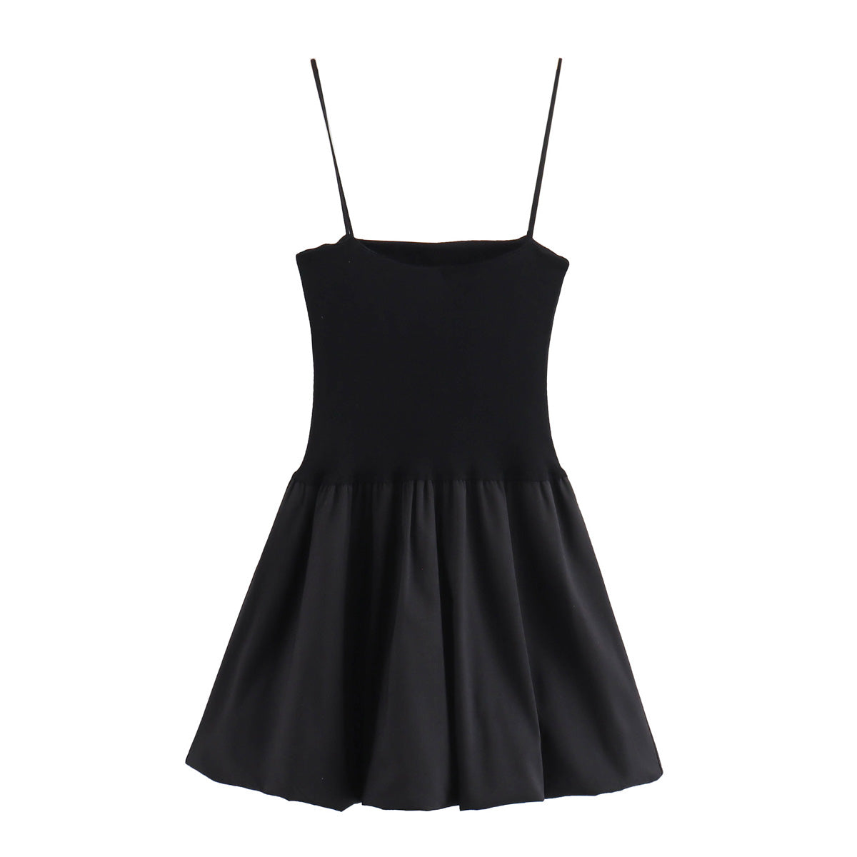 Summer Elegant Low Collar Sleeveless Slim Strap Waist Dress Women