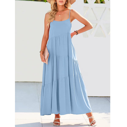 Summer Women Pleated Beach Camisole