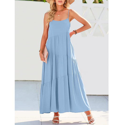 Summer Women Pleated Beach Camisole