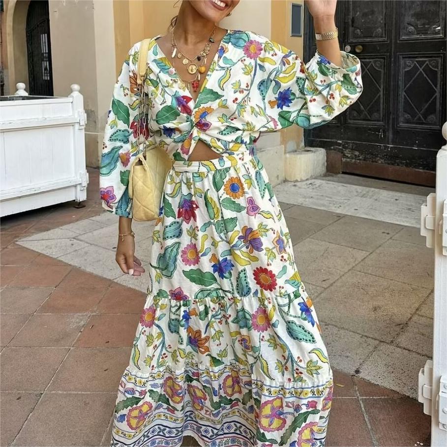 Women Clothing Women Printed Poplin Dress