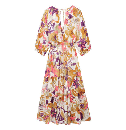 Women Clothing Women Printed Poplin Dress