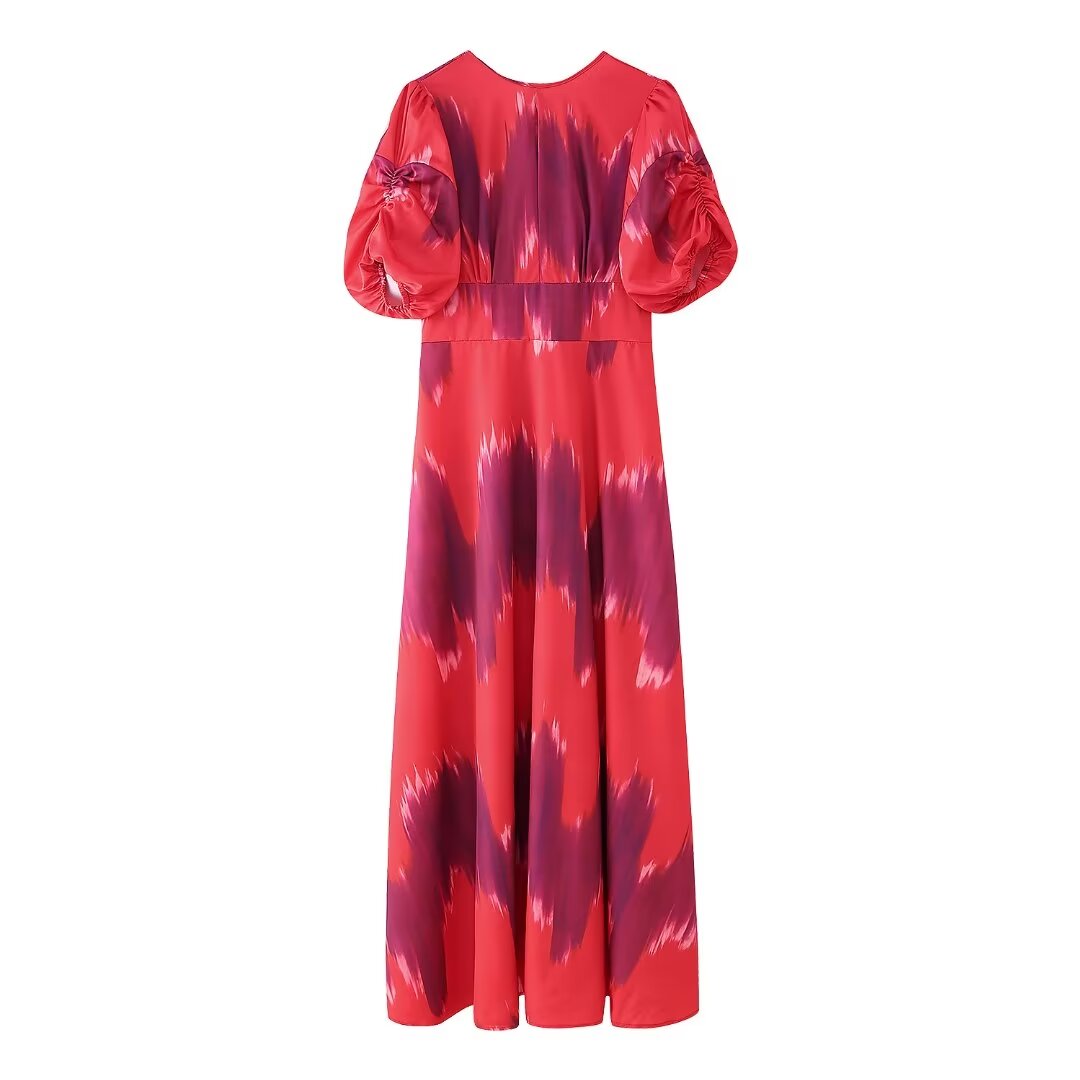 Printemps Été Femmes Vêtements Robe Personnalité Rue Tie Dye Femmes Dos Nu Dentelle Robe De Soirée