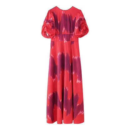 Printemps Été Femmes Vêtements Robe Personnalité Rue Tie Dye Femmes Dos Nu Dentelle Robe De Soirée