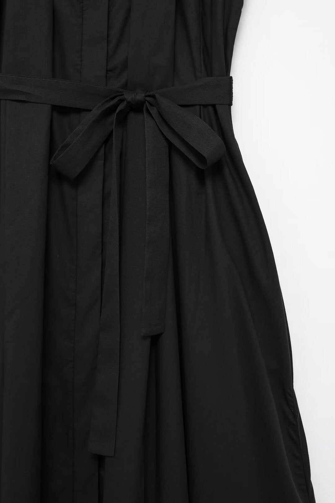 Robe longue à ceinture de la série chemise d'été