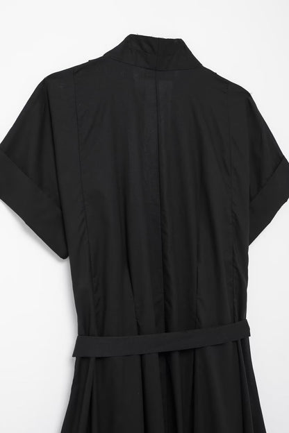 Robe longue à ceinture de la série chemise d'été