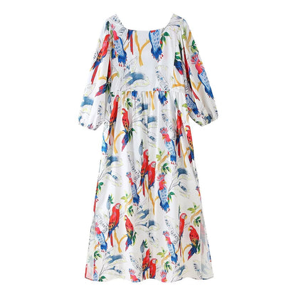 Women Vacation Casual Spring Summer Long Dress