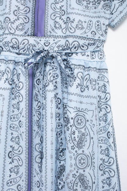 Robe à manches courtes en mousseline de soie pour femmes, chemise à col de positionnement, cravate