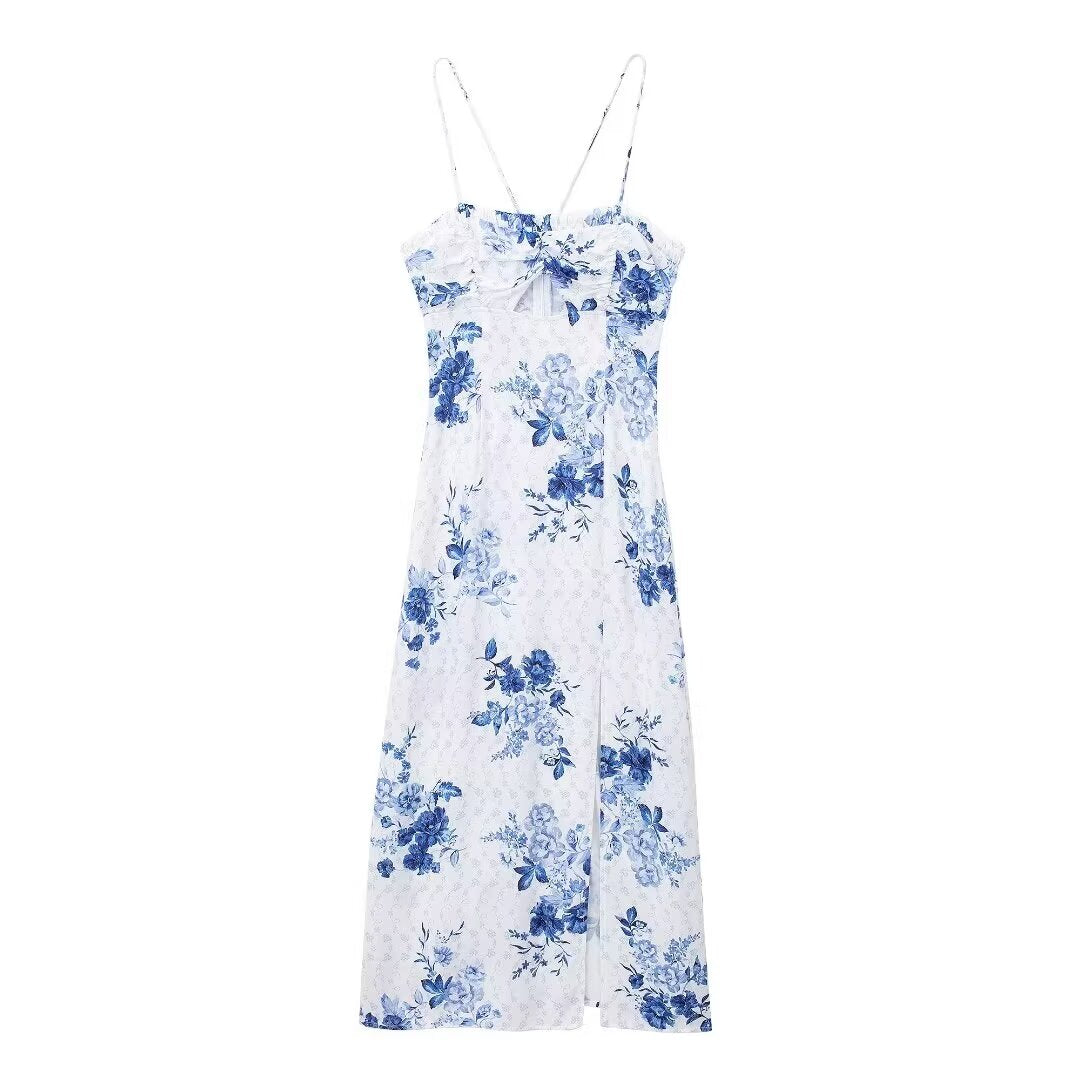 Spring Floral Print Underwear Dress