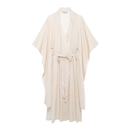 Robe d'été à lacets pour femmes, vêtements rayés, taille ample, à lacets