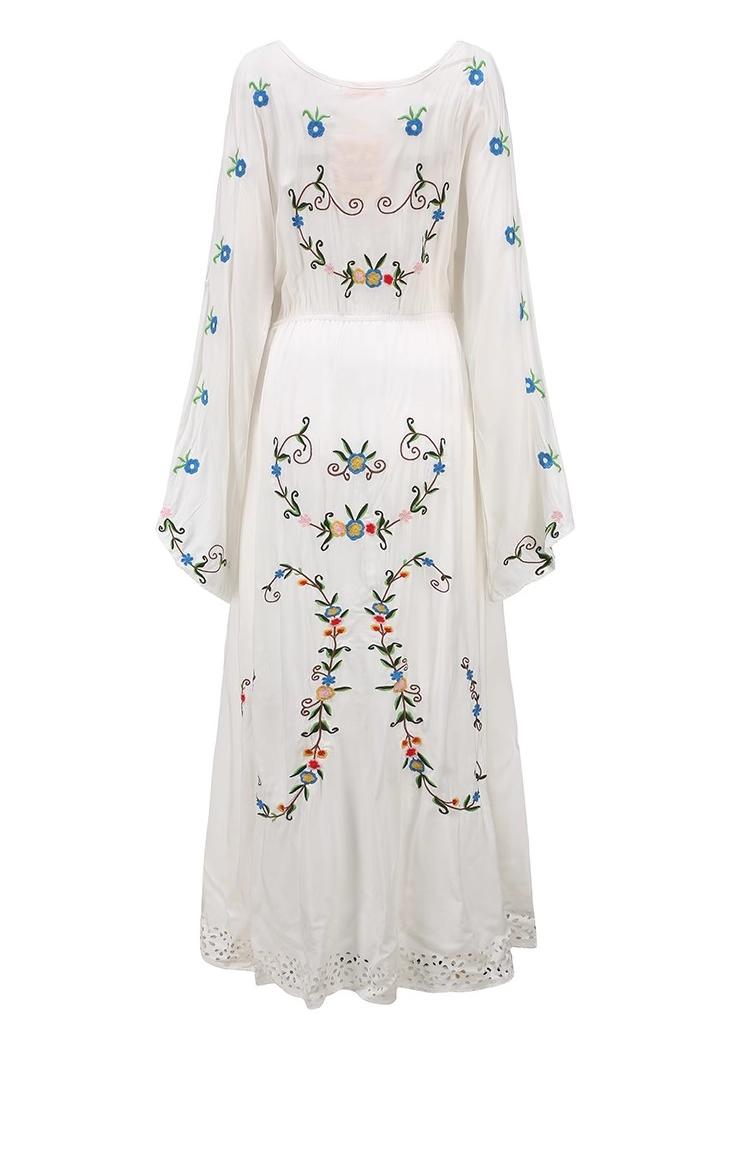 Embroidered Palace Dress Lined