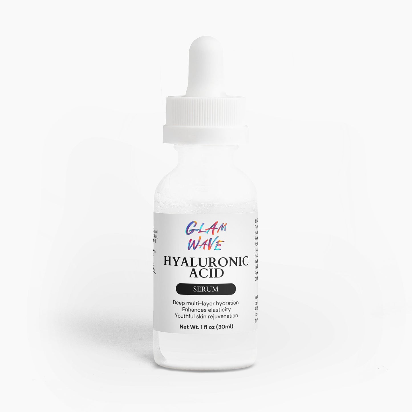 Hyaluronic Acid Serum 11 oz (30 ml) Glam Wave