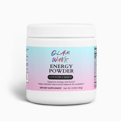 Energy Powder Cotton Candy 0.31lb (140g) Glam Wave