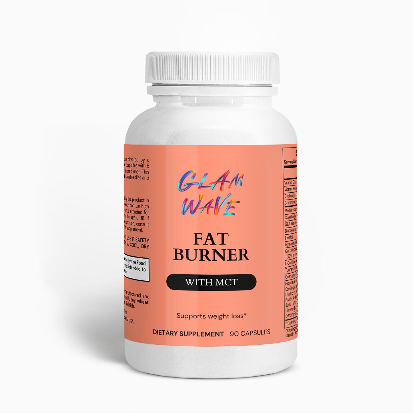 Fat Burner with MCT 90 Capsules Glam Wave