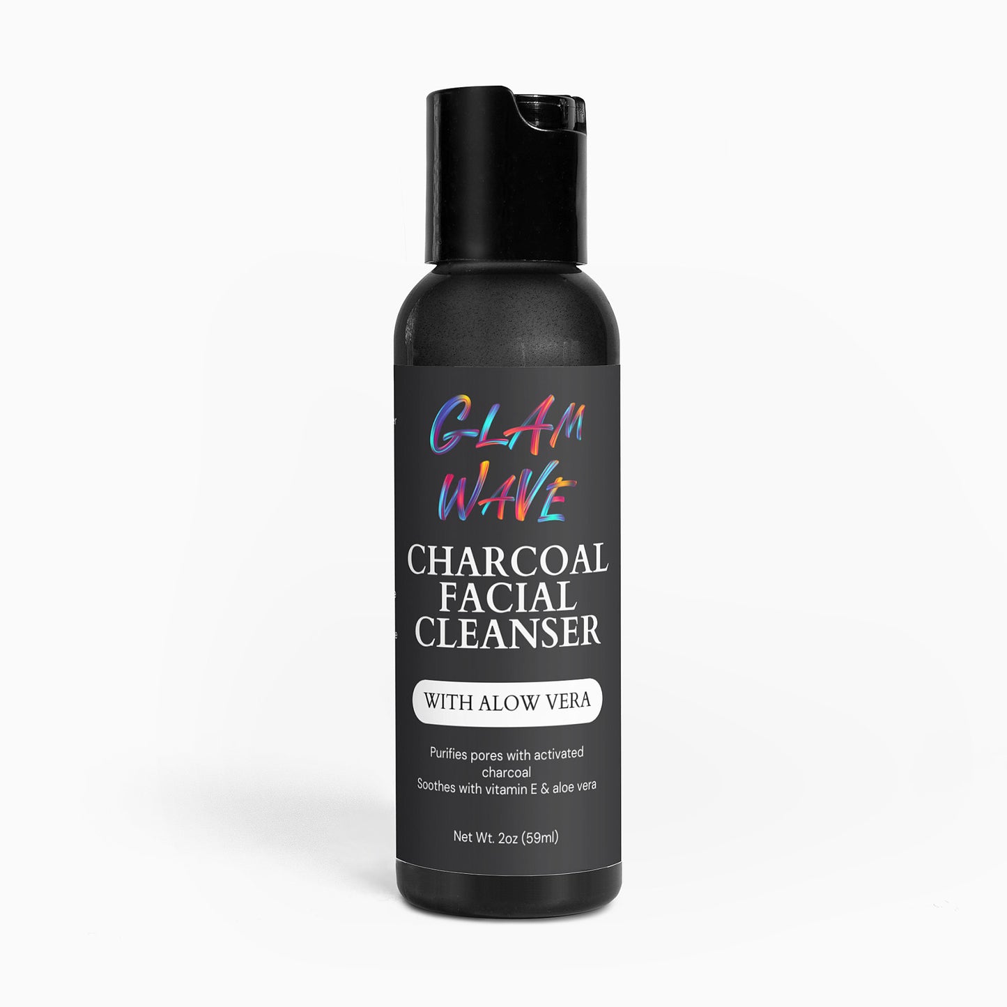 Charcoal Facial Cleanser 2oz (59ml) Glam Wave