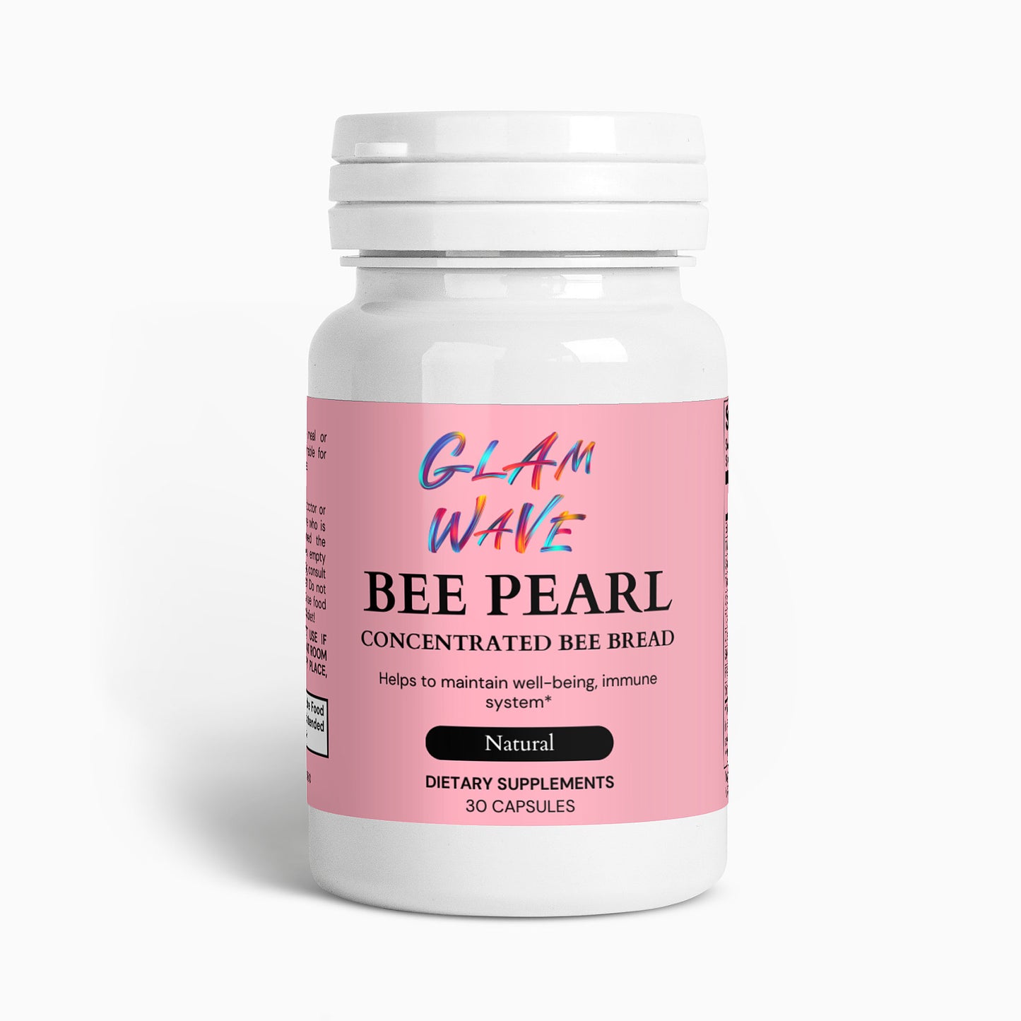 Bee Pollen Pearl Breast Grow 30 Capsules Glam Wave