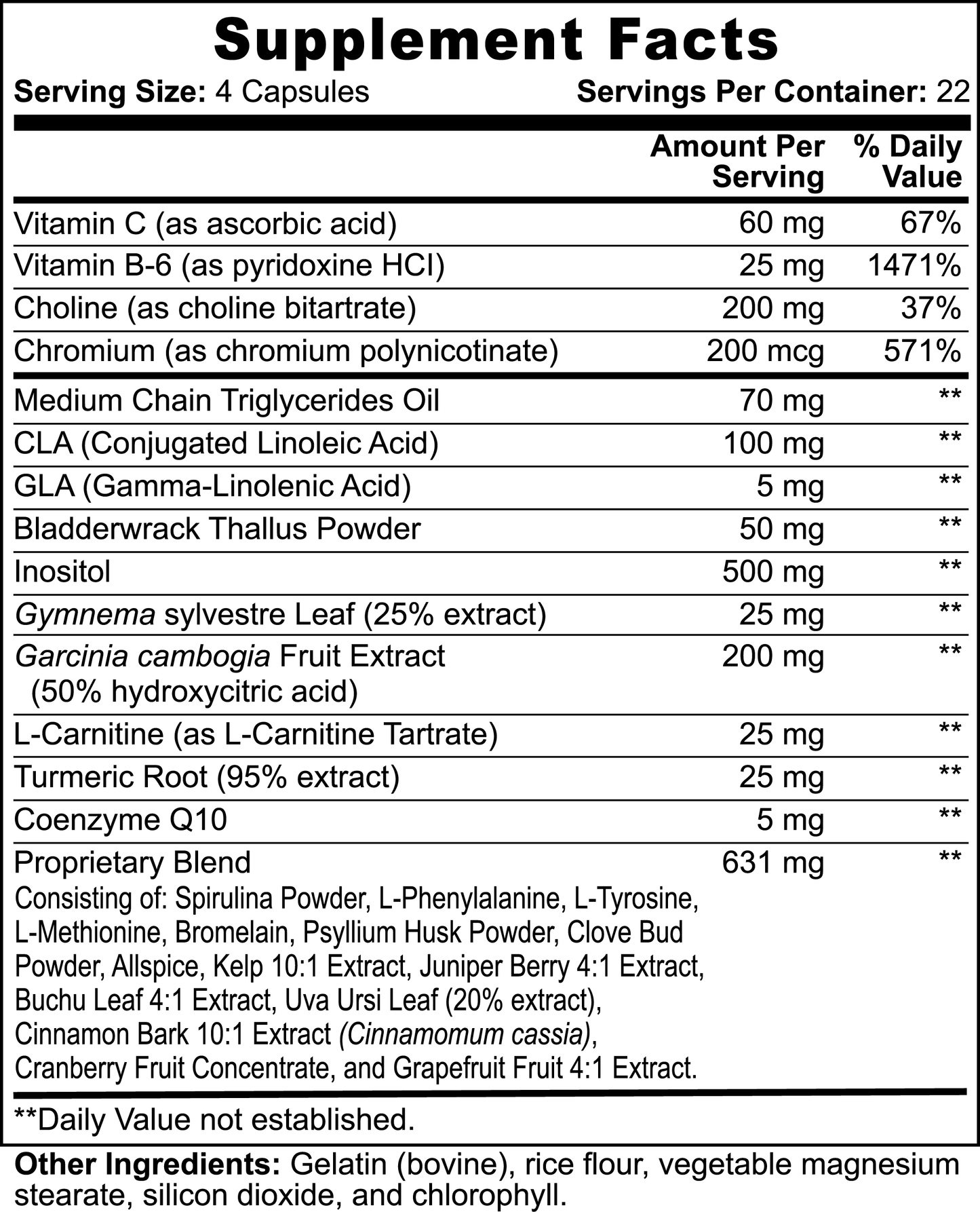 Fat Burner with MCT 90 Capsules Glam Wave