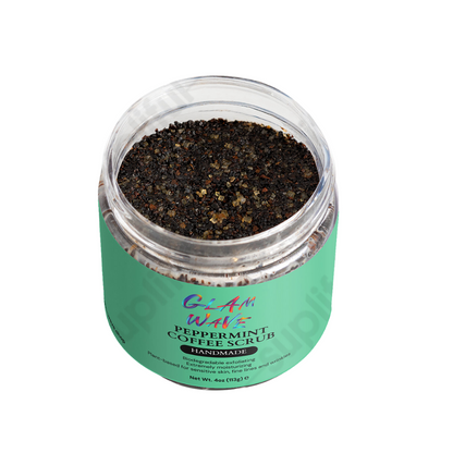 Peppermint Coffee Scrub 4oz (113g) Glam Wave