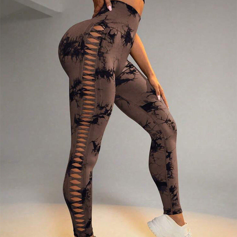 Legging Femme Noir a Pois Diffusion Sport Mode –