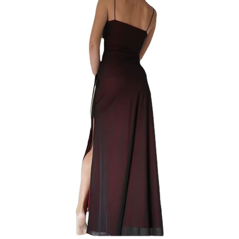 Elegant Split Sling Prom Evening Dress