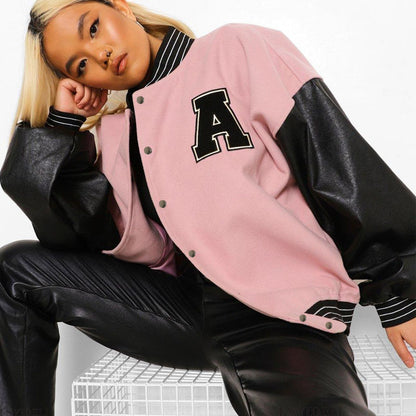 Vêtements pour femmes veste universitaire femmes automne hiver Hip Hop polaire veste rembourrée