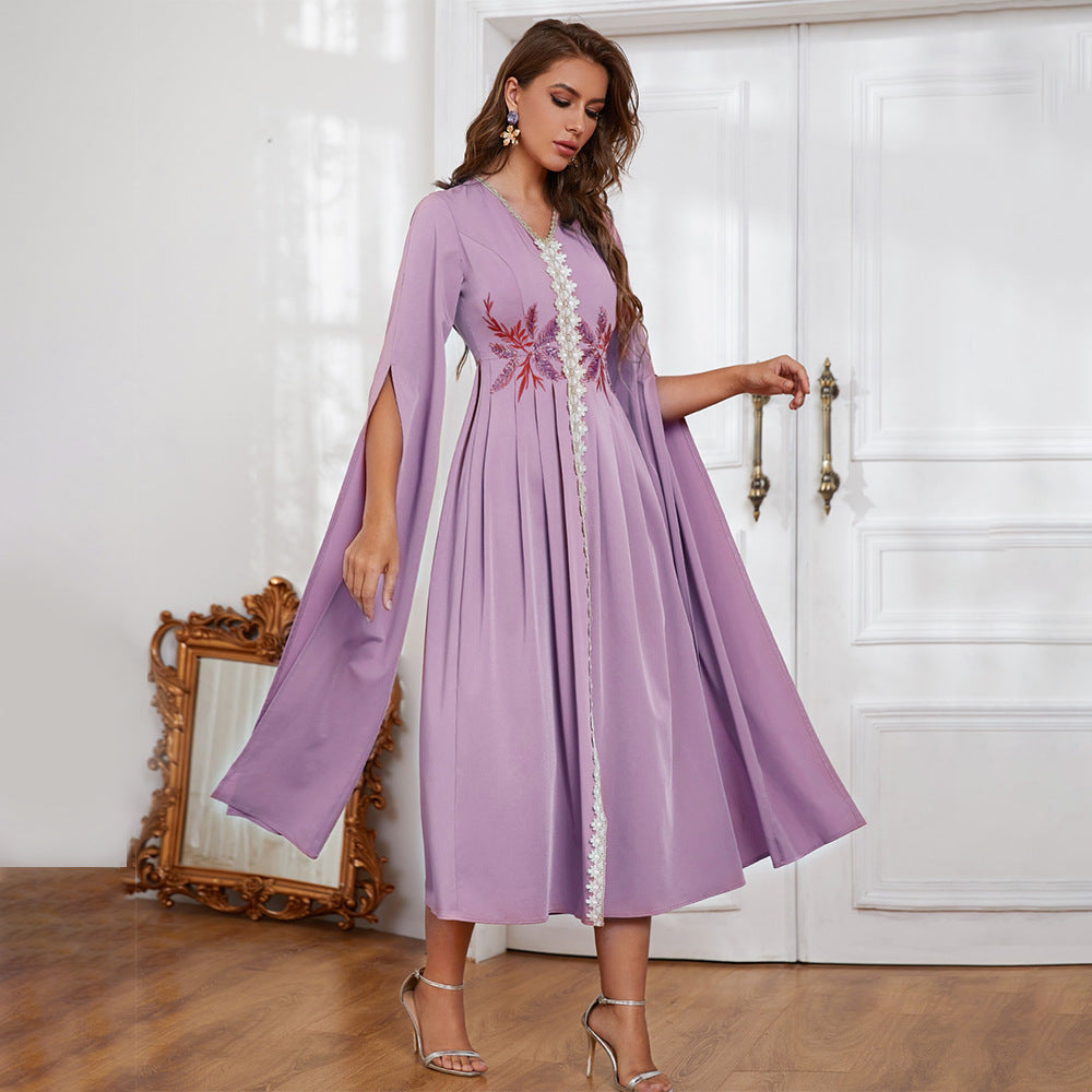 Muslim Autumn Middle East Arab Ladies Dress Robe