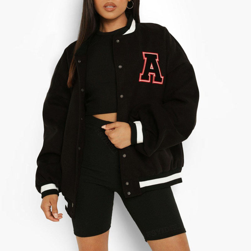 Vêtements pour femmes veste universitaire femmes automne hiver Hip Hop polaire veste rembourrée