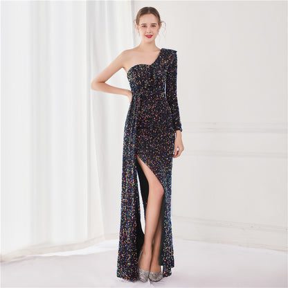 Women Dress Fairy Dream Socialite Gathering Party Evening Dress Sexy Long Slimming Toast Dress