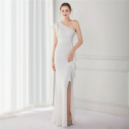 Women Dress Fairy Dream Socialite Gathering Party Evening Dress Sexy Long Slimming Toast Dress