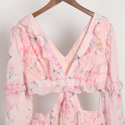 Spring Summer Chiffon Dress